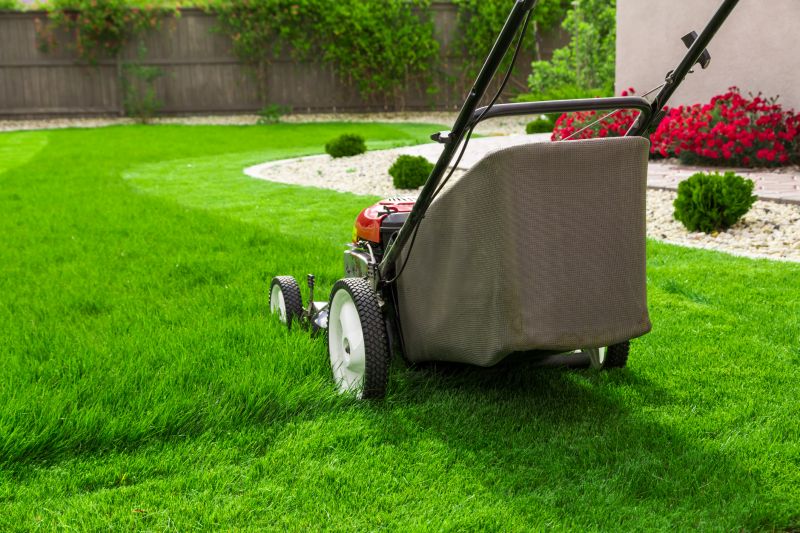 Lawn Mowing Equipment in Use